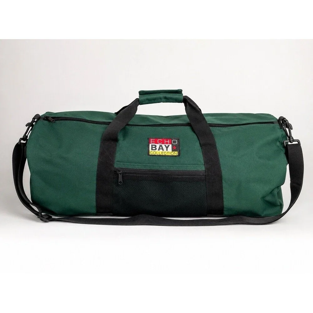 Echo Bay Large Green Duffle Bag Canvas Travel Gym Camping Weekend Carry On